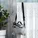 IKEA Polypropylene Hand Bag, Black/White, 22 x 27 cm, 5.5 l - digitalshoppy.in