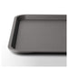 A black metal tray with a textured surface and curved edges, perfect for displaying  small decor items. grey, 37x29 cm (15x11 ")  30419949