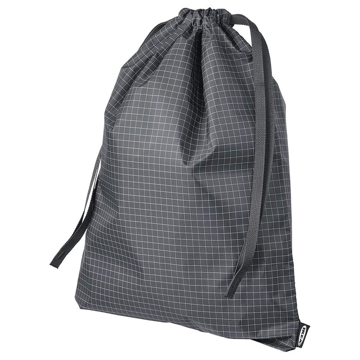 IKEA Bag, Travel Kit Organiser, Check Pattern/Black, 40 x 30 cm - digitalshoppy.in