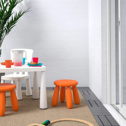 IKEA children's stools in a variety of colors to match any decor or style.
