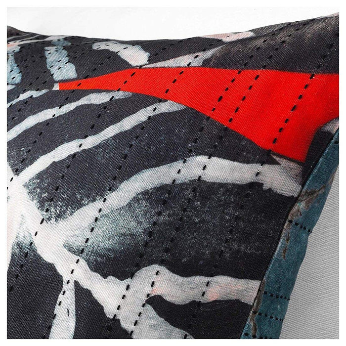 Digital Shoppy IKEA Cushion (Blue, Black/red, 65x65 cm (26x26)) -buy Removable,, Decorative, Cushion, Pillow, Room decor, Protection, Colors, Patterns, Designs, Easy to clean or replace-40434360