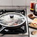 Steam vent feature on IKEA Glass Pan Lid, 25 cm for preventing boiling over   80459023
