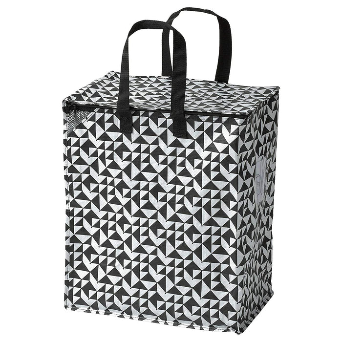 IKEA Multipurpose Use Polypropylene Bag, Black/White, 47 l (12 Gallon) - digitalshoppy.in