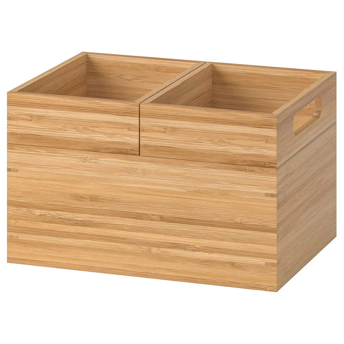 Digital Shoppy IKEA Bamboo Box - Set of 3 price, online,desk organaizers, storage box, (23x17x14 cm (9 ¼x6 ½x5 ½) 30281857