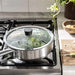 Steam vent feature on IKEA Glass Pan Lid, 25 cm for preventing boiling over       80459023