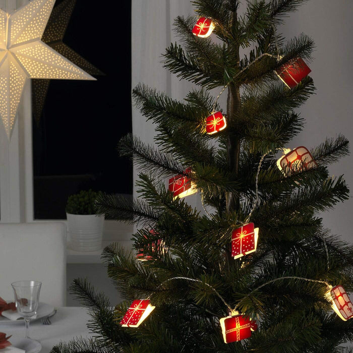 Festive LED light chain with 12 lights from IKEA 504458834