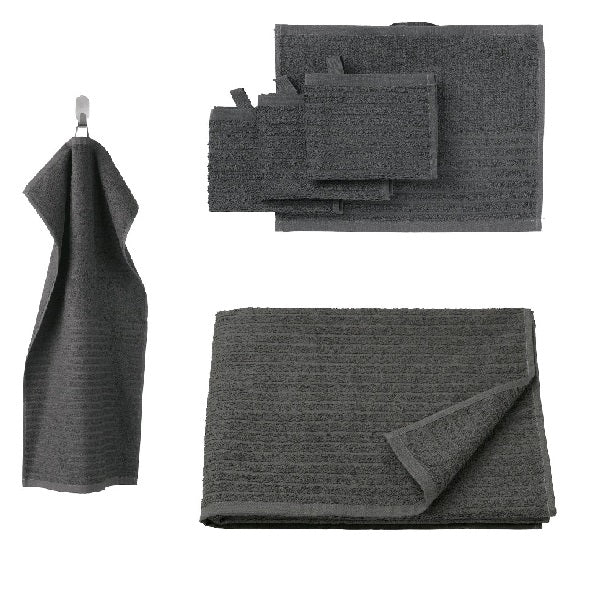 VINARN bath towel, light gray/beige, 28x55 - IKEA