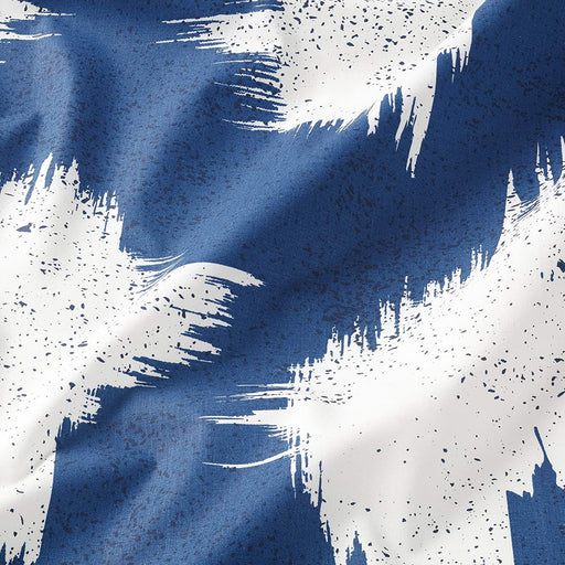 Close-up image of blue cotton flat sheet from IKEA 50444311