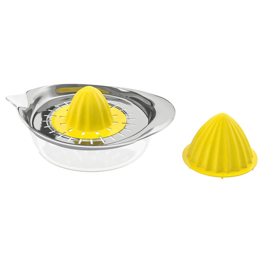 Digital Shoppy IKEA Citrus Squeezer - Transparent Yellow Stainless Steel, Squeeze Your Way to Fresh Citrus Juice with IKEA's Transparent Yellow Stainless Steel Citrus Squeezer - digitalshoppy.in