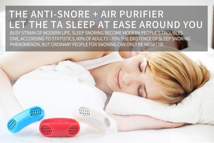 Digital Shoppy  2 in 1 Anti Snoring Air Purifier Nose Breath Apparatus Stop Snoring Device Soft Silicone Combination Clean Air Sleep Aid MP0128 - FREE SHIPPING