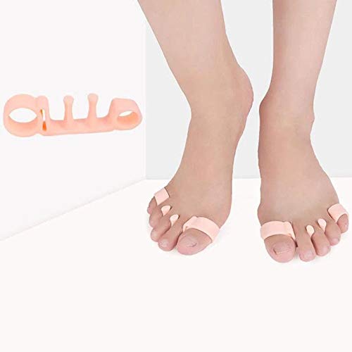 Elastic corrector toe separators made of soft and high-quality materials to provide relief from bunion hallux valgus.