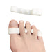 Digital Shoppy 1 Pair Toe Separators Bunion Elastic Corrector Straighteners Toe Spacers Bunion Relief to Bunion Hallux Valgus Foot Care Tools (White Color)--FREE SHIPPING - digitalshoppy.in
