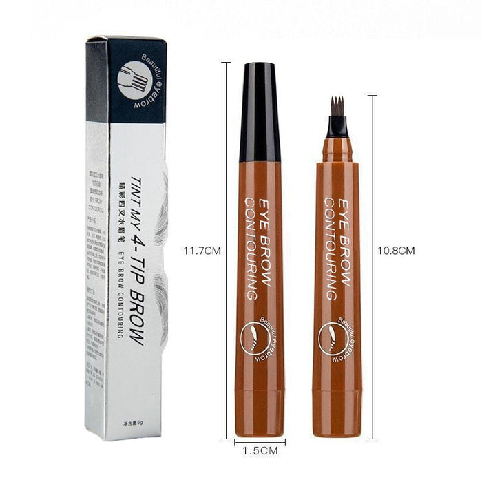 Boobeen Waterproof Eyebrow Tattoo Pen  Microblading Eyebrow Pencil with a  MicroFork Tip Applicator  Creates Natural