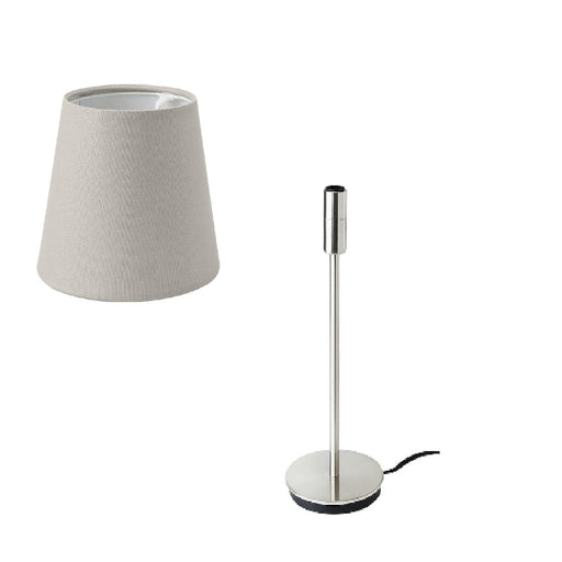 Digital Shoppy IKEA Lamp Shade with Table lamp Base Nickel-Plated, 30 cm (12 ")60405955