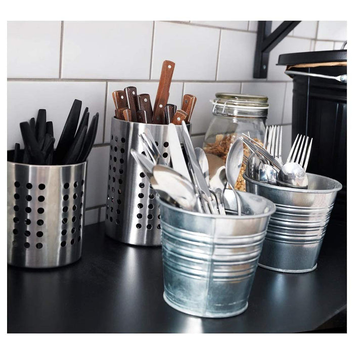 Digital Shoppy IKEA Stainless Steel Cutlery Stand Multi functional Organizer - digitalshoppy.in