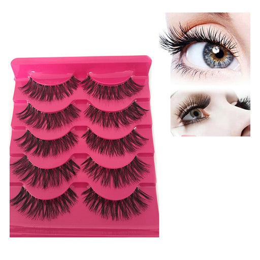 Handmade false eyelashes with natural blend for a stunning and dramatic effect.