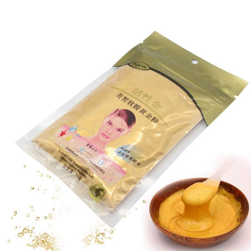 Digital Shoppy 24K Active Gold Whitening Soft Mask Gold Powder Face Anti aging Firming Skin High Moisture Molecular Homely Spa Facial Mask 50g - FREE SHIPPING - digitalshoppy.in