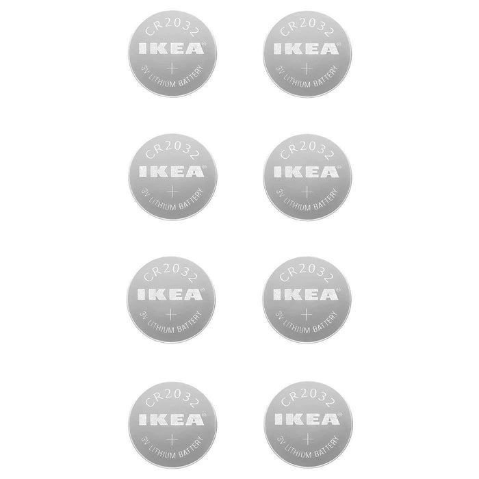 A pack of 12 CR 2032 lithium batteries from IKEA, affordable and reliable for everyday use 50325266