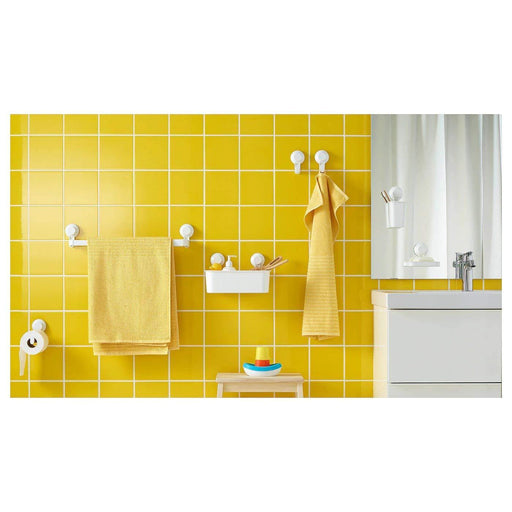 Digital Shoppy IKEA Towel Rack with Suction Cup, White - digitalshoppy.in