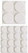 Digital Shoppy IKEA Self Adhesive Floor Stickers Non Skid Pads Floor Protectors for Chair Table Stool (White, 40 and 20 mm) - Pack of 5 (100 Pieces) - digitalshoppy.in