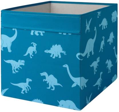 A collapsible IKEA polyester box, ideal for saving space when not in use  60490091