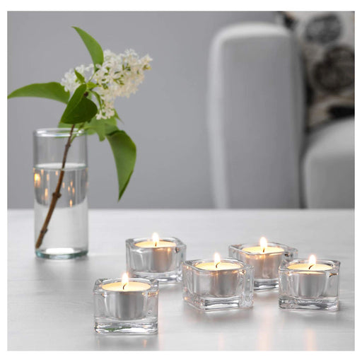 This beautiful tealight holder from IKEA is perfect for adding a pop of color to any space. Its vibrant hue will brighten up any room 20290126