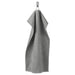 A soft and absorbent grey hand towel made from 100% organic cotton