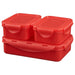A lunch box with compartments from IKEA, perfect for separating and organizing your food.
