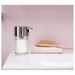 A bathroom or kitchen accessory that dispenses liquid soap or lotion with ease. 40291479