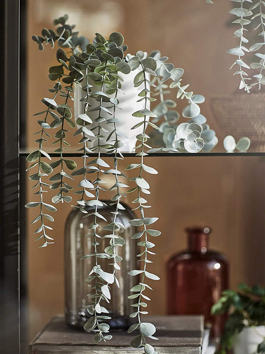 Digital Shoppy An artificial hanging eucalyptus plant, measuring 9 cm, designed for indoor and outdoor use, adding a touch of greenery to any space, from IKEA  - digitalshoppy.in