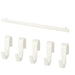 Digital Shoppy IKEA Multi Functional Rail And Hooks (1 Rail And 5 Hooks) - digitalshoppy.in