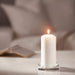  IKEA unscented block candle with a long-lasting burn time, providing natural and soft lighting to any room.