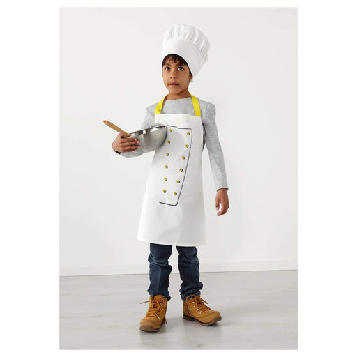 Get your little one excited about cooking with this adorable children's apron from IKEA, featuring a playful chef design that will inspire their creativity 80300815