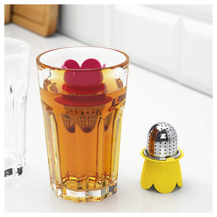 A collection of sleek and modern stainless steel tea infusers with various designs and shapes. 60458307