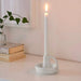 Digital Shoppy IKEA Candlestick Holder - Ceramic White (8 cm (3")) - digitalshoppy.in