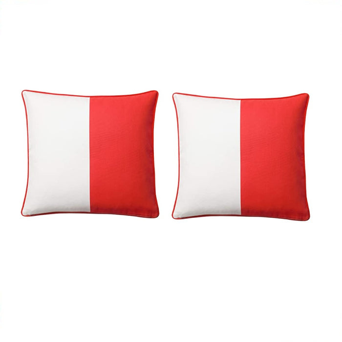 Digital Shoppy IKEA Cushion Cover, red, White, 50x50 cm  - Pack of 2 -buy Removable, Decorative, Cushion, Pillow, Room decor, Protection, Colors, Patterns, Designs, Easy to clean or replace-00426258