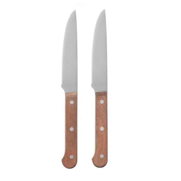 Digital Shoppy IKEA Knife, Dark Brown, 24 cm, 2 Pack 50273516 vegetable eating wood grip