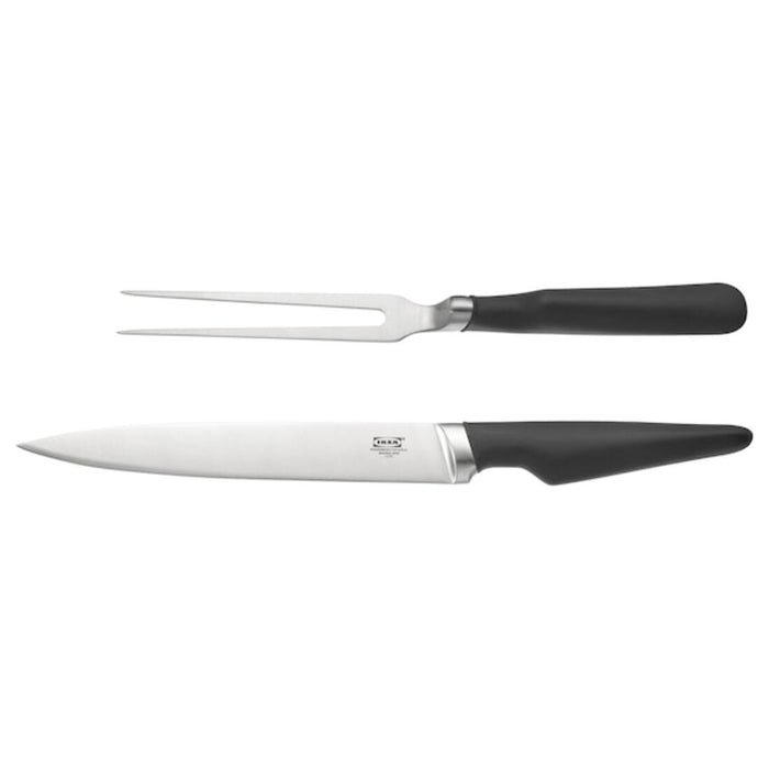 Digital Shoppy IKEA Carving Fork and Carving Knife, Black 10417084 serving durable handle professional chef cook