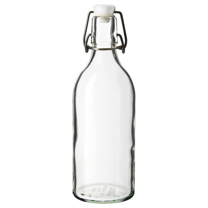 Digital Shoppy IKEA Bottle with stopper, clear glass, 0.5 l (17 oz) - digitalshoppy.in