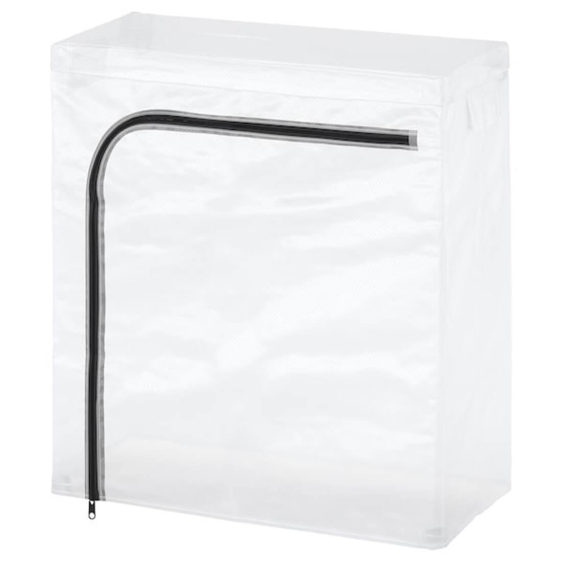 RENSHACKA Clothes cover, transparent white - IKEA