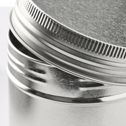 Digital Shoppy Storage tin with lid, set of 3, metal 10468281
