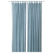 Digital Shoppy IKEA Sheer Curtains, 1 Pair, Blue, 140x300 cm (55x118 )  50506016      