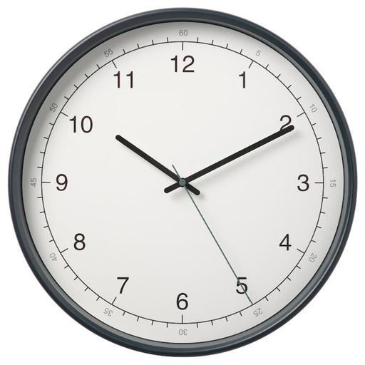 A black and white wall clock with a contrasting design 80466293