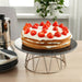 A glass cake stand with a simple and elegant design, great for showcasing colorful cakes and desserts from IKEA