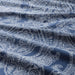 A closeup image of a Dark Blue/White duvet cover with a paisley pattern  90500545