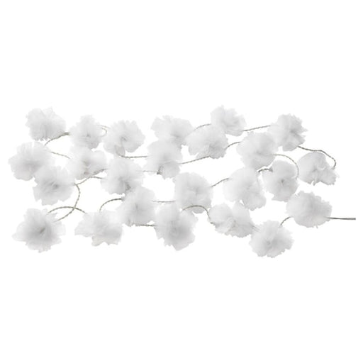 Digital Shoppy IKEA LED Lighting Chain with 24 Lights, Indoor/Tulle White, Grey.80421351      