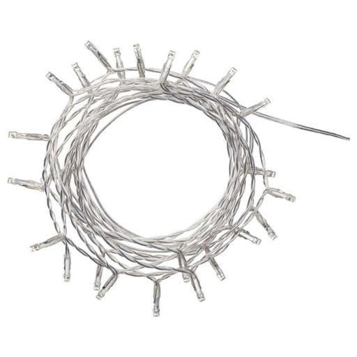 Digital Shoppy IKEA LED Lighting Chain with 24 Lights, Indoor/Tulle White, Grey.50421017       