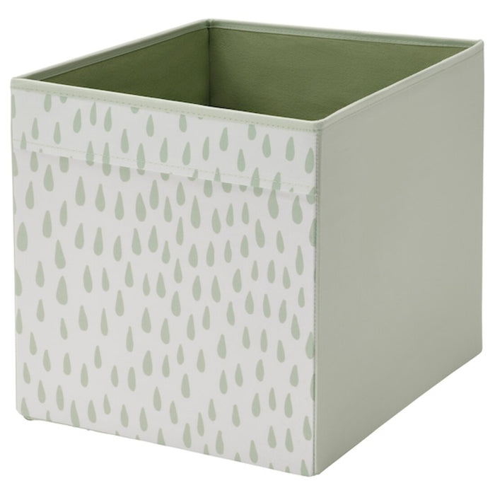 A collapsible IKEA polyester box, ideal for saving space when not in use 90513406        