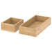 A set of two IKEA TAVELAN trays in a sleek and modern design, great for space-saving organization.