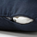 An image of an IKEA cushion cover with a Black-Blue color showcasing its soft texture and hidden zipper- 20495260